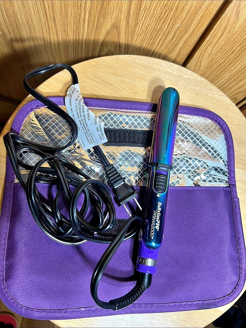 BaBylissPRO Nano Titanium Prima2000 Mini Flat Iron Purple & Black